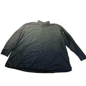 Nautica Sanded Poplin Button Down Shirt 4XLT Tall Classic Prep Casual Normcore